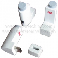 Silicone cartridge shaped USB flash drive