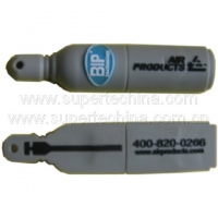 Silicone helium tank shaped USB flash drive