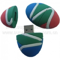 Silicone egg shaped USB flash drive