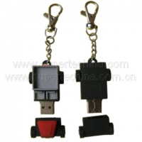 Silicone pick-up truck shaped USB flash drive