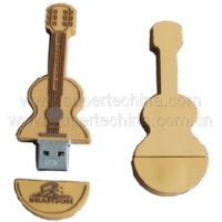 Silicone violin shaped USB flash drive