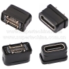 IP67 waterproof 24P vertical type USB 3.2 Gen 2 female type C connector